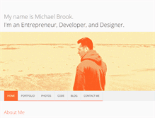 Tablet Screenshot of michaelcbrook.com